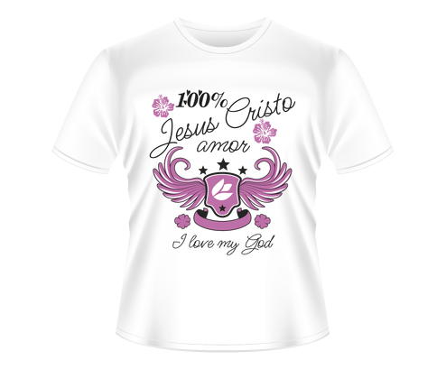 Camiseta Personalizada - 100% Jesus