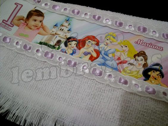 Toalhinhas Personalizadas – Princesas